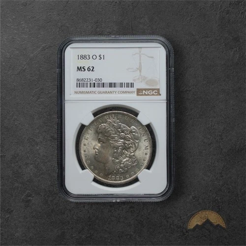 1883-O Silver Morgan Dollar $1 - NGC MS62 - New Orleans