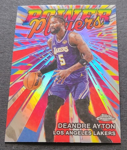 2025-26 Topps Chrome Update Deandre Ayton #PP-15 Power Players Refractor Lakers