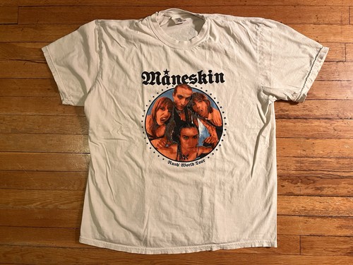 Maneskin Rush World Tour Shirt Men’s XL White