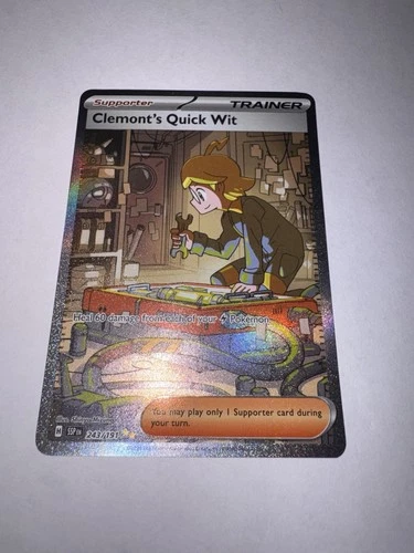 Clemont's Quick Wit 243/191 Sv08: Surging Sparks Holo