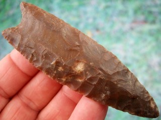 Super Fine 3 5/8 inch Alabama Clovis Point with COA Arrowheads Artifacts