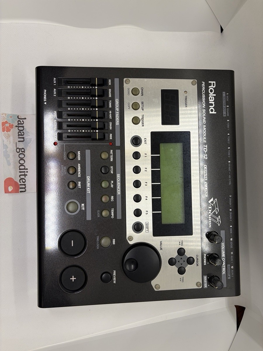 Roland V-Drums TD-12 Sound Module Electronic Drum Trigger sound