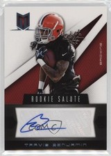 2012 Panini Momentum Rookie Salute Signatures 85/99 Travis Benjamin #32 Auto he0