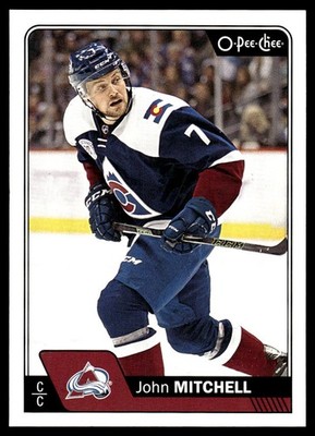 2016-17 O-Pee-Chee #150 John Mitchell Colorado Avalanche Hockey Card