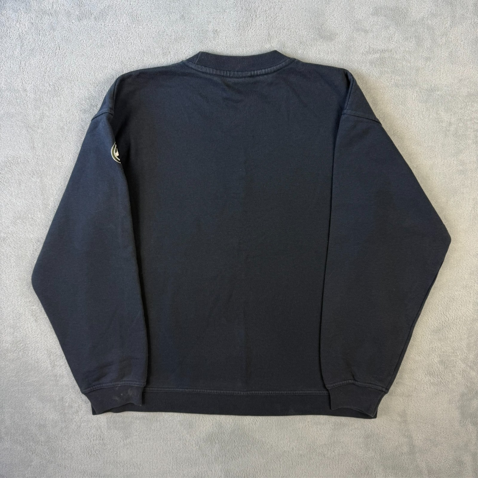 Vintage Quiksilver 2000's Y2K Surf Navy Blue Oversized Large Pullover Sweatshirt image 8