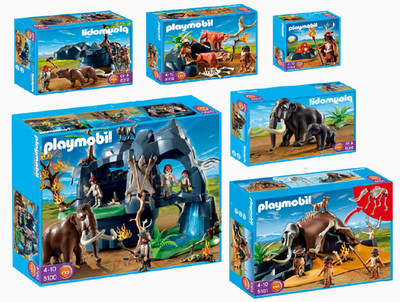 PLAYMOBIL Neandertaler STEINZEIT Mammut Höhle HISTORY Sammlung URZEIT Bär SELTEN