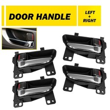 Manija de puerta interior interior cromada negra para SUBARU WRX CROSSTREK IMPREZA BRZ