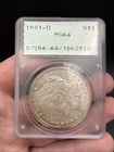 1903 O Morgan Silver Dollar PCGS Rattler MS-64 ! Rattler! Key Date!!