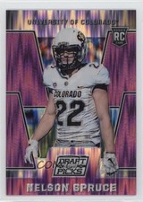 2016 Panini Prizm Collegiate Draft Picks Purple Flash 93/99 Nelson Spruce 2r5