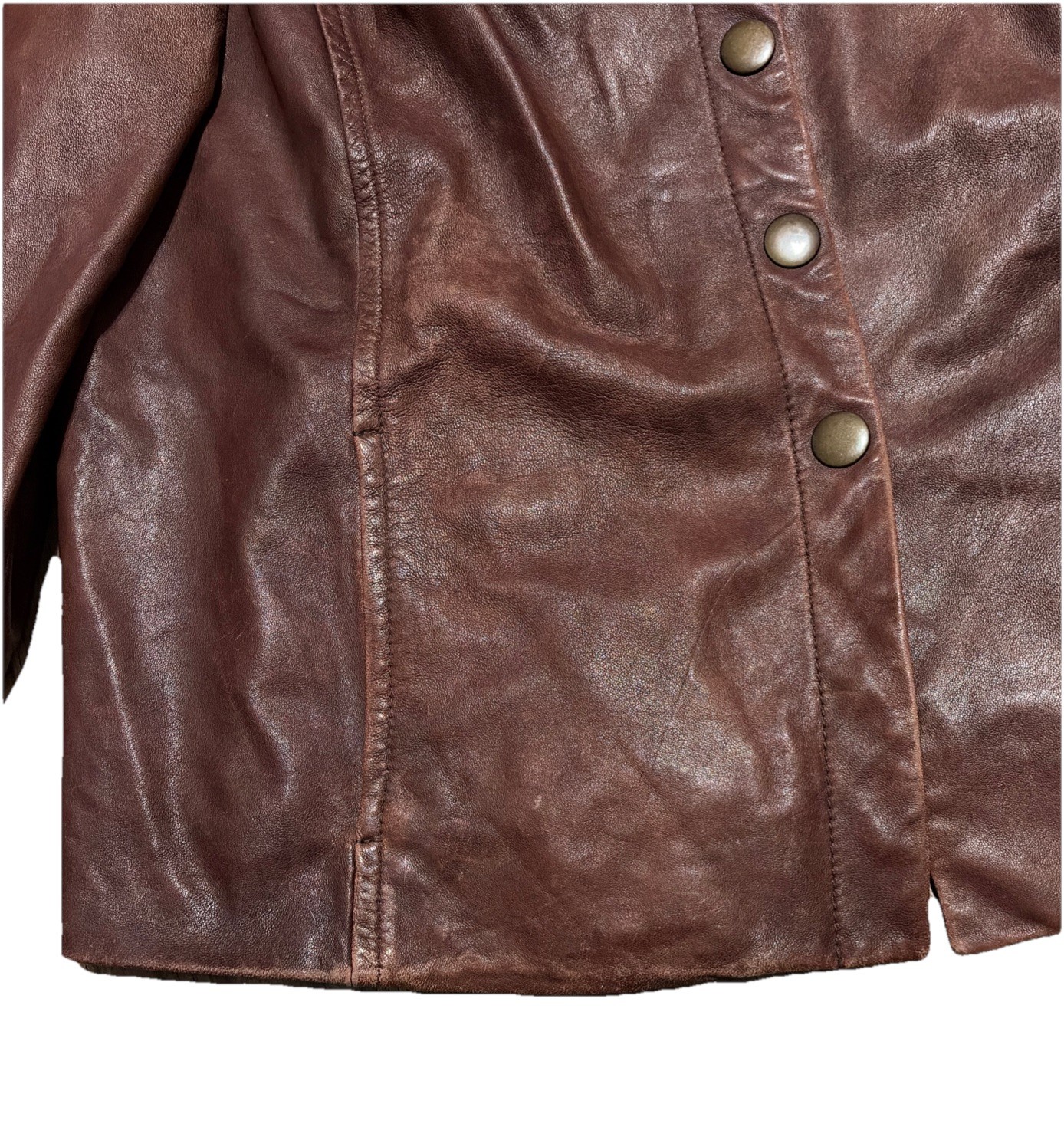 Entier Classiques Soft Leather Jacket Women’s Siz… - image 7