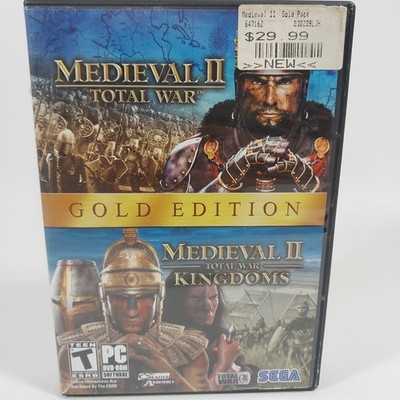 Medieval II Gold Edition Total War, Total War Kingdoms PC DVD 2 Discs W/manual