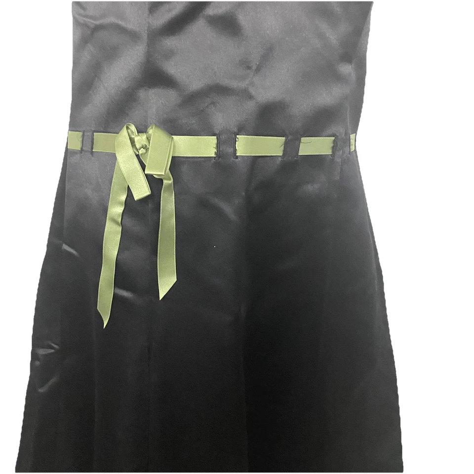 Vintage 11/12 Jessica McClintock For Gunne Sax 90s Strapless Prom Dress Black - Image 3 of 4