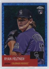 2022 Chrome Platinum Anniversary Blue Mini-Diamond Refractor Ryan Feltner 0qc1