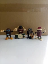 Set Of Four California Raisins Figures, circa  1988