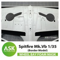 Spitfire Mk.Vb Wheel Bays - Foam Flexibel Express Mask For Border Model / 1:35