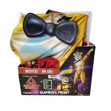 FNAF Security Breach Glamrock Freddy Boys Costume Medium 8 Rubies 4 Piece New