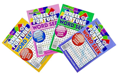 NEW Lot 4 Penny Press WHEEL of FORTUNE Word Seek Search Puzzle Books #s 189-192