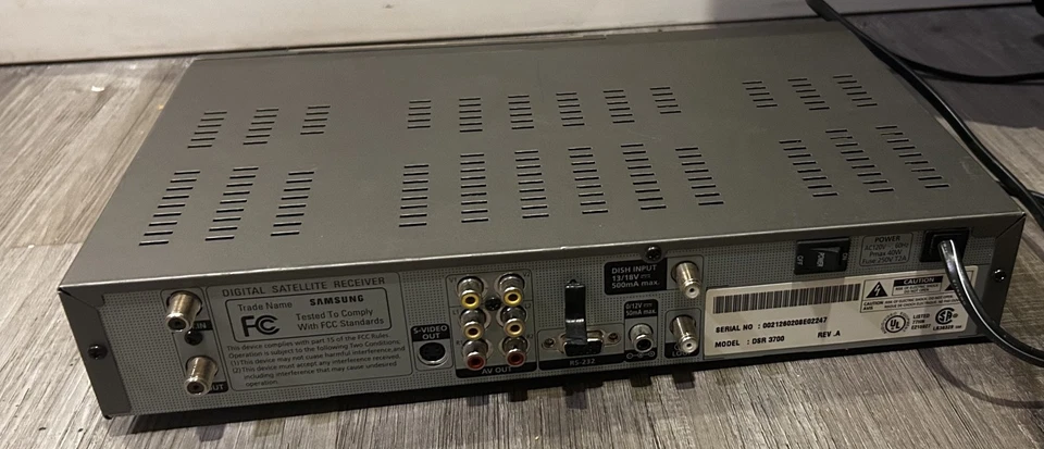 Samsung Digital Satellite Receiver DVB DSR 3700 - Image 4 of 4