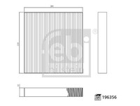 Febi Bilstein Filter Innenraumluft Pollenfilter 196356