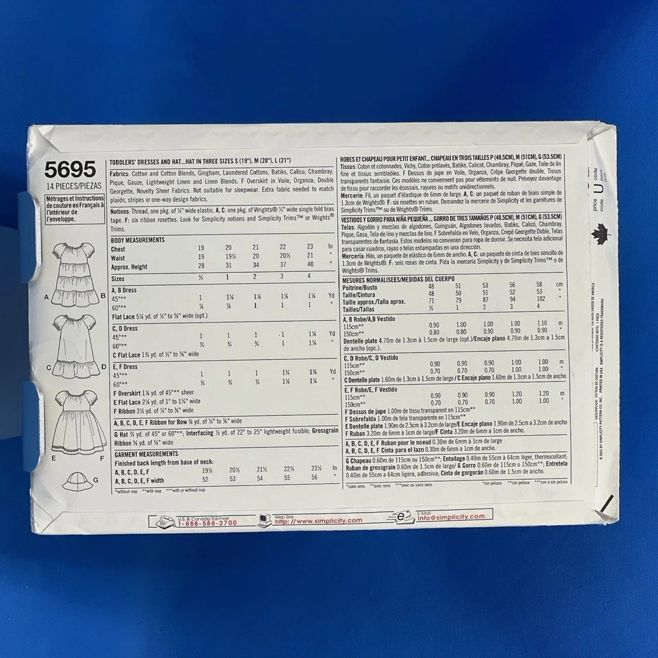 Lote de 4 patrones de costura para ropa y zapatos para niños sin cortar - simplicidad y McCalls Foto 3 de 4