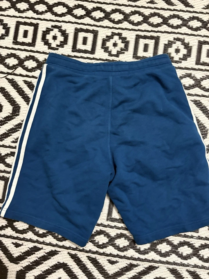 Adidas Shorts Mens Stripes Embroidered Trefoil Logo - Image 2 of 3