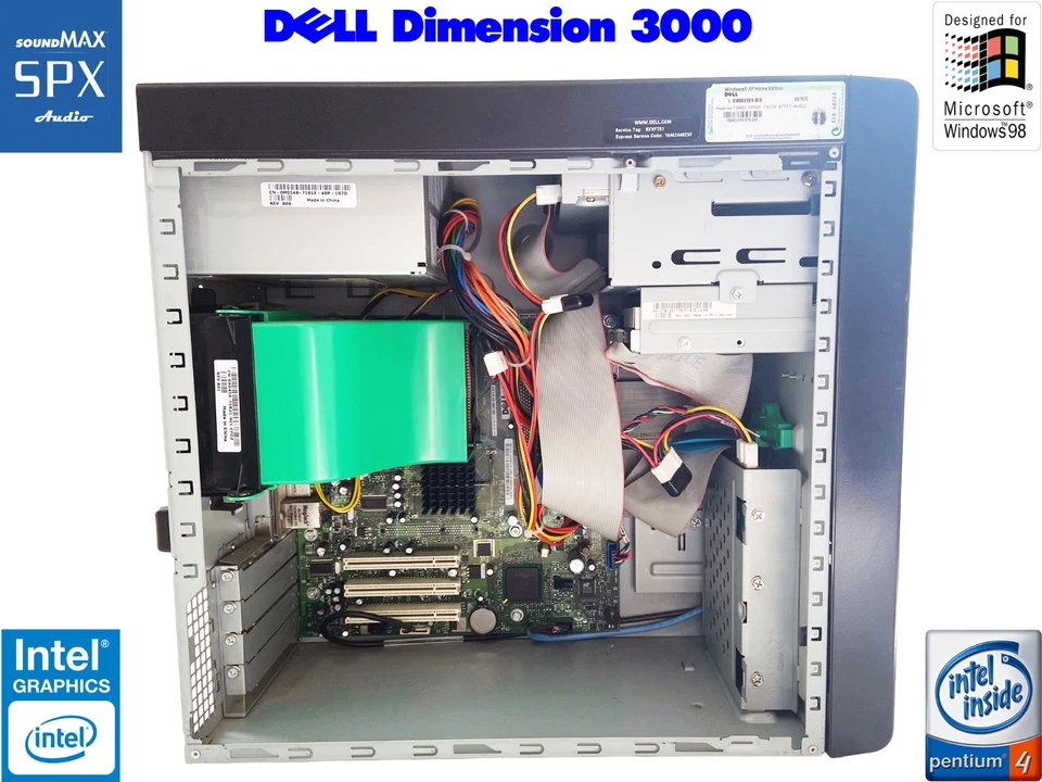 Dell DIMENSION 3000 [Windows 98SE] [80GB HD] @3.00 GHz; 512MB RAM [Retro Gaming] - Image 4 of 4