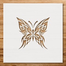 Butterfly Modern Tribal Tattoo Wall Art Reusable Stencil - StencilAir