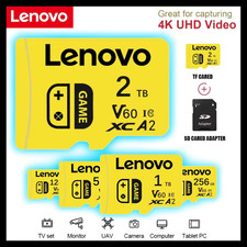 Lenovo Micro SD/TF Card XC 4K High Speed A2 C10 2TB 1TB 512GB 256GB 128GB