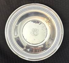 Vintage Sterling Silver Serving Dish - 9 1/4 inches in Diameter - 189 grams