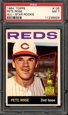 1964 Topps #125 Pete Rose All-Star Rookie PSA 7 Vintage Baseball Card (8929)