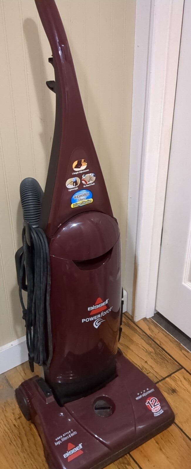 Original Bissell PowerForce Bagged Lightweight Upright Vacuum 3537 11120223538 eBay