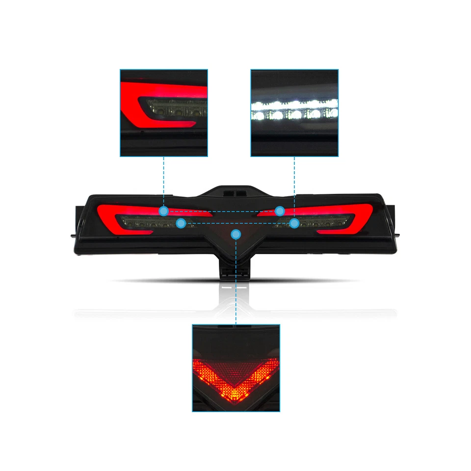 Tercera luz de freno LED de humo para parachoques trasero tercera luz antiniebla Subaru BRZ Scion GT86 Foto 3 de 4