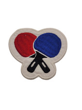Ping Pong Paddles Iron on Patch Sew on Patch