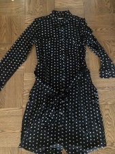 Black and White Print Shirtdress