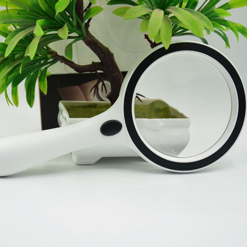 Handheld Lighted Magnifying Glass 20x Magnifying Lens for Inspection