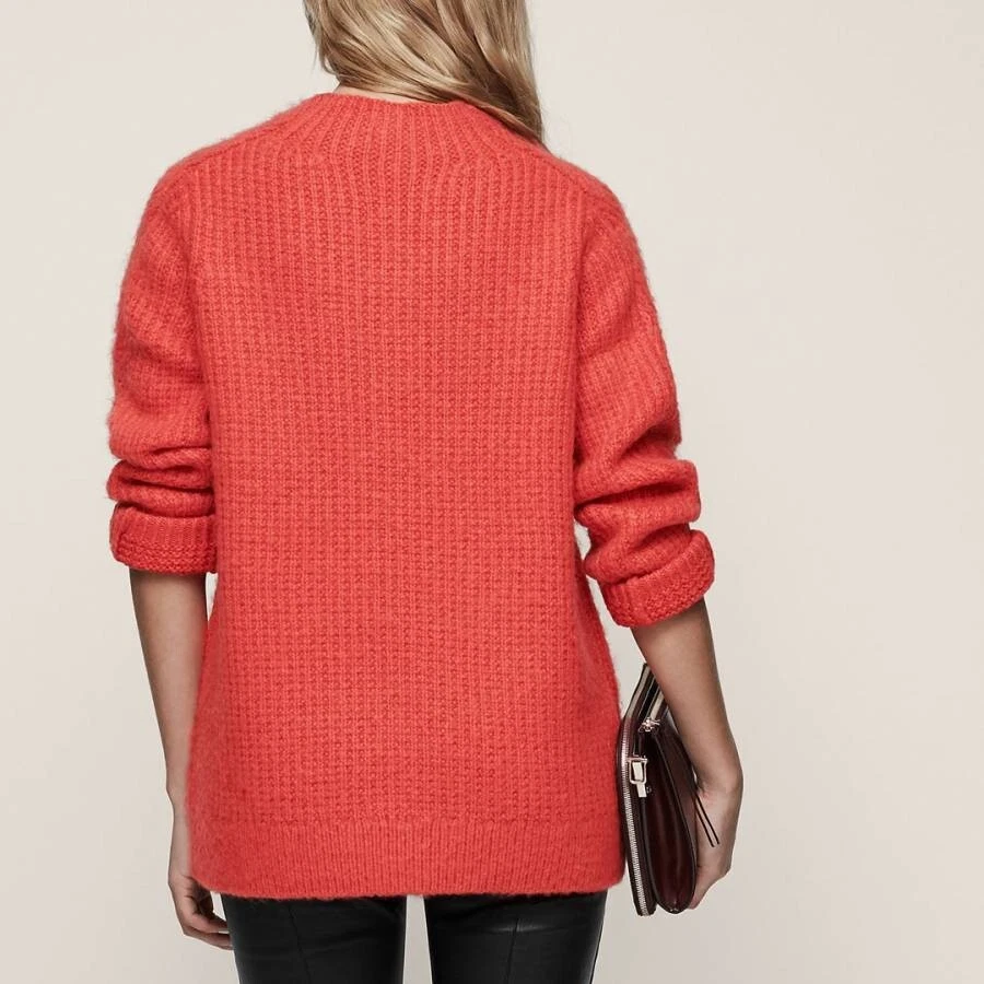 REISS Ladies Chunky Knit Anabella Lambs Wool Mohair Blend Sweater Jumper XS - Image 2 of 4