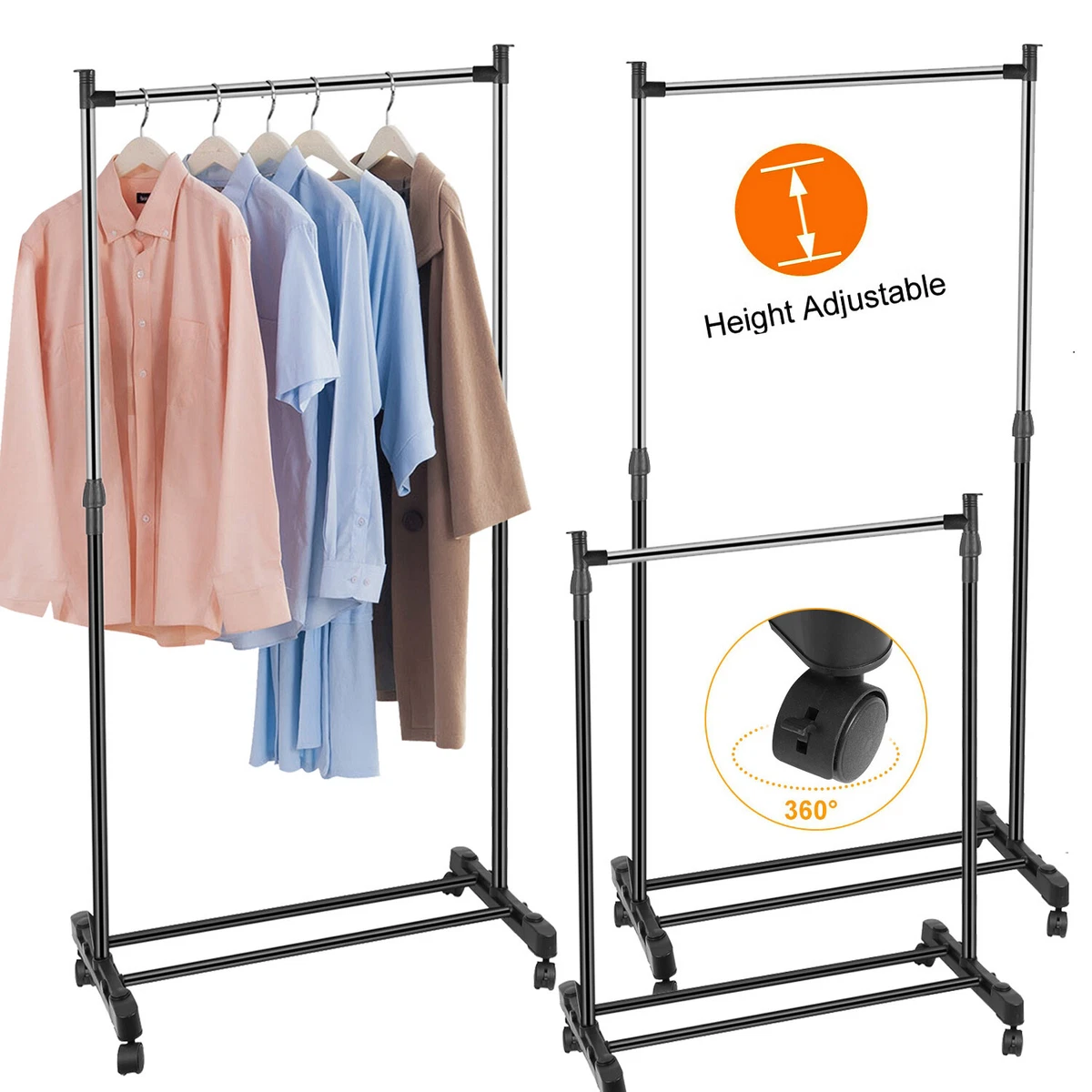 Clothing rack no wheels sale