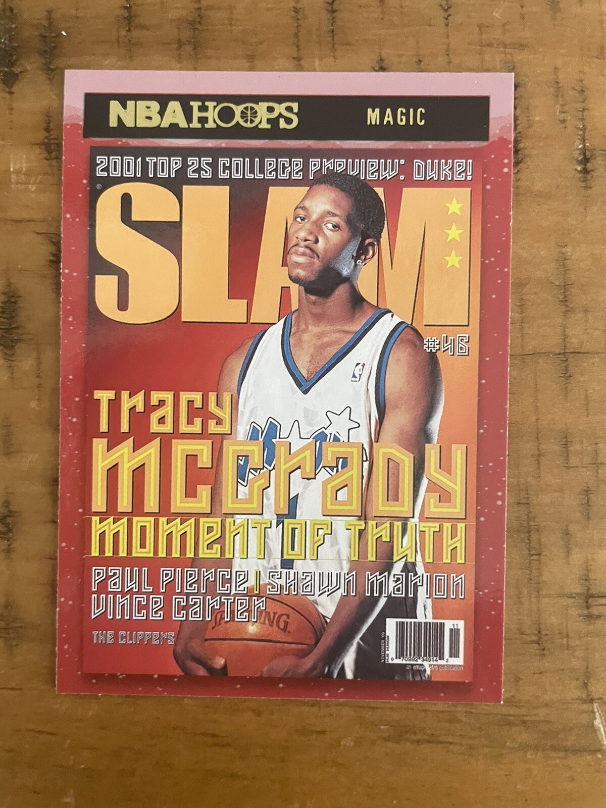 Tracy McGrady 2020-21 Panini NBA Hoops Slam Gold Foil Insert #20 Orlando Magic