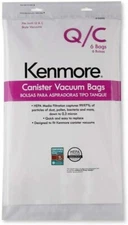 6 pk Type Q HEPA Vacuum Bags for Canister Vacuums   53292