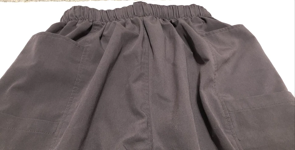 Pantalones Médicos Jockey Para Hombre Pequeños Gris Parte Inferior Bolsillos Logo Cremallera Cordón Foto 4 de 4