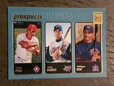 2001 Topps - Prospects #731 Carlos Pena, Dewayne Wise, Larry Barnes