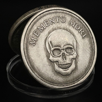 2020 Memento Mori Skull Liberty Hobo Nickel Coin ENGRAVING ART Coin ...