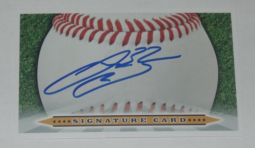 JOSE BRICENO SIGNED AUTO'D 3X5 SIGNATURE CARD LOS ANGELES ANGELS INDEX CARD IC - Picture 2 of 3