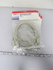 Lot of 5 New GC Electronics 45-431 Keyboard Extension Cable 6' MD-6 PS/2
