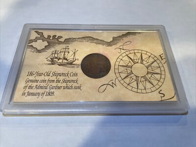 Over 200 Year Old Shipwreck Coin With Presentation Case