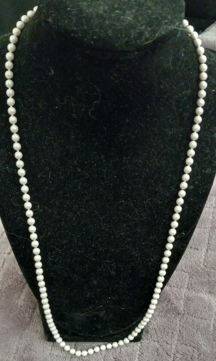 VETEMENTS Collana Perline Donna 25" Rosa Chiaro