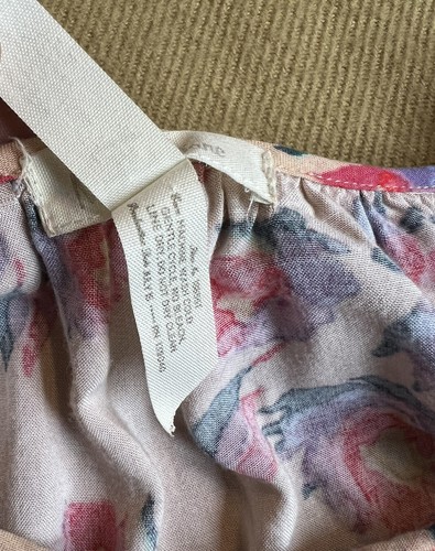 Matilda Jane Kaia Tan Floral Boho Lace Detail Peasant blouse shirt Size M - Picture 10 of 10