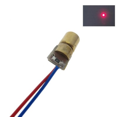 Produktbild von 20er-Set Mini Laserdioden – 10x 3V + 10x 5V, 650nm Roter Punkt, 6mm Kopfdurchmesser