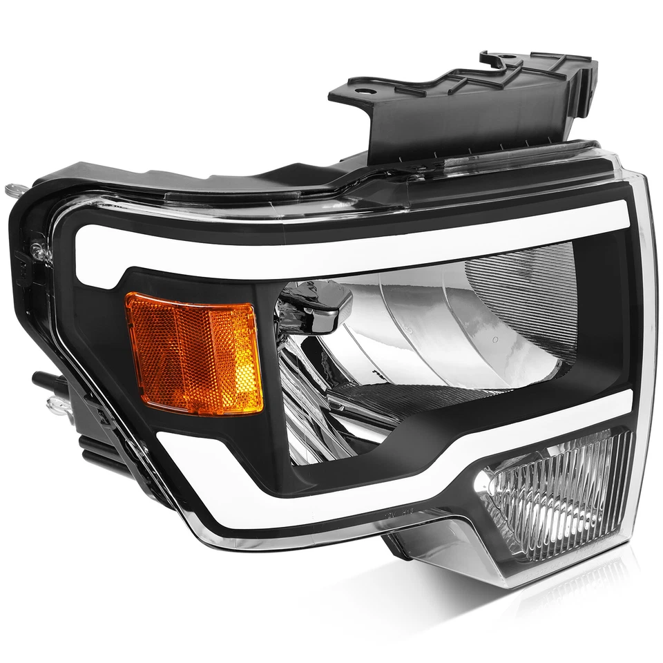 Fits 2009-2014 Ford F150 Headlights Assembly Clear Lens Left + Right Side Front - Image 3 of 4