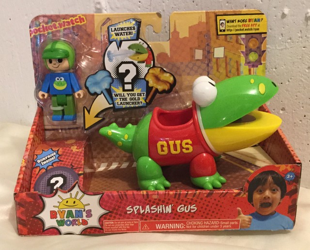 NEW Ryan's World Splashin' Gus Vehicle & Action Figure with Surprise